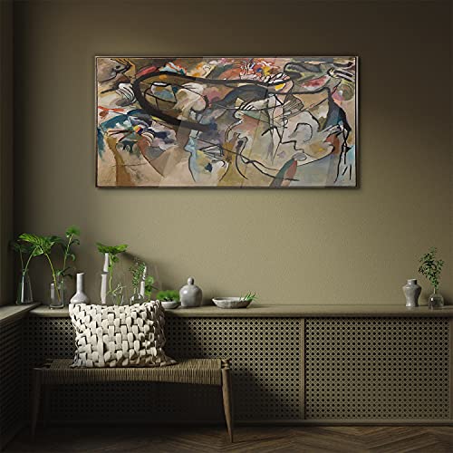 Tableau en verre Kandinsky Composition V 100x50cm Coloray pour décoration murale - 3