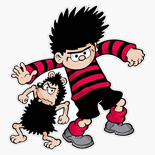 Magnet Dennis The Menace and Gnasher Magnetic Reusable Vinyl Sticker 5