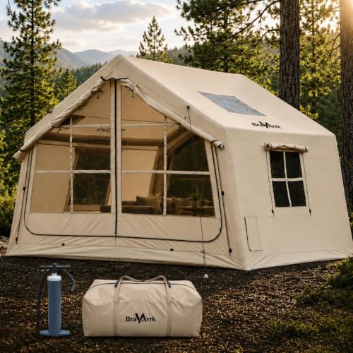 BravArrk 4/6/8 Person Inflatable Tent
