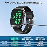 HIDAMEL Smart Watch ECG/HRV/BMI,70 Days Battery,2.04" Amoled Bluetooth Calls Health Watch with Blood Pressure/SpO2/Heart Rate/Body Temperature/Sleep Monitoring Fitness Watch for Android& iOS - Image 5