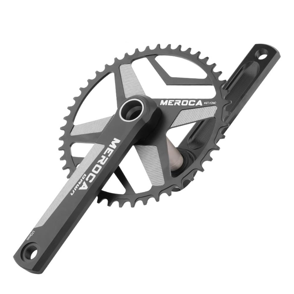 44T 46T 48T 50T zestaw korbowy z pojedynczą zębatką GXP 170 mm rower szosowy składany rower korbowy aluminiowy drążony zintegrowany zestaw ramienia korbowego z dolnym wspornikiem