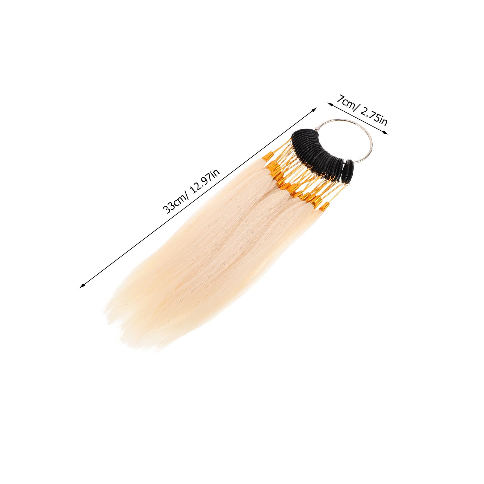 HOMSFOU Échantillons de Coloration de Cheveux Humains Naturels, 30 Mèches en Lot, Nuances Variées pour Test et Formation Coiffure, Outil Professionnel Salon, Nuancier Mèches Pratiques