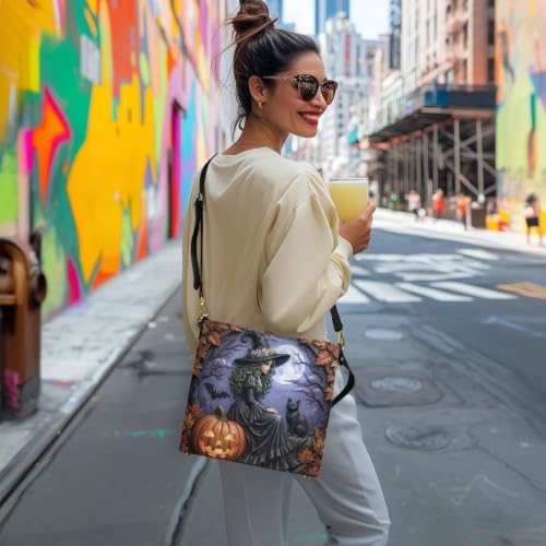Image of HUGS IDEA Boho Bags for Women Leather Handbag Shoulder Bucket Crossbody Purse