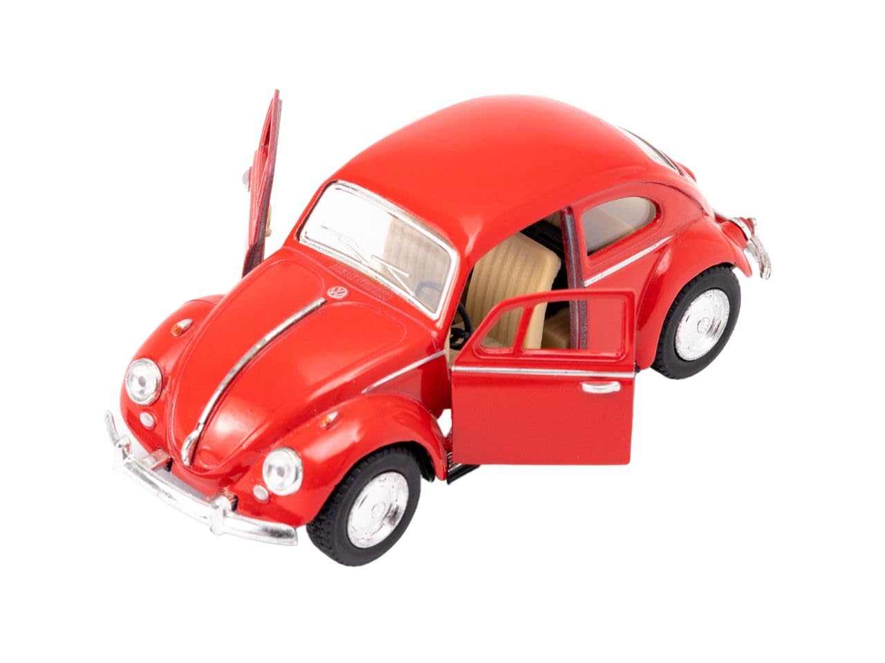 Easy Toys model car compatible with Classical Beetle 1967. Scale toy car with opening doors. Car modeling. (Red) - Image 2