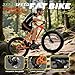 CYBIC Fat Tire Mountain Bike, 24/26 inch for Teen/Adult Men Women Cycling, 7/21 Speeds, High Carbon Steel Frame, Suspension Fork, Dual Disc Brakes, Vibrant Colors, Great Gift for Boys/Girls.