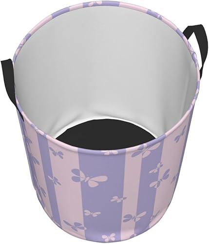 Miniatura 7 de Cesta de lavandería plegable grande con asas, cesta de almacenamiento redonda de fácil transporte, canasta de ropa sucia, cesta de manta para