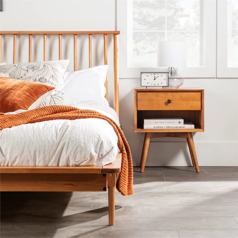 Walker Edison Lennon Platform, Queen, Caramel