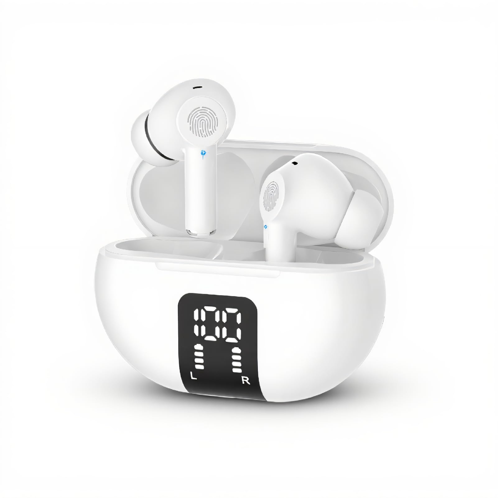 Słuchawki Douszne z Tłumaczem Języków, Dwukierunkowe Urządzenie Tłumaczące ze 144 Językami Online, Urządzenie do Tłumaczenia Głosu Bluetooth z Podwójnym Mikro, dla IOS i Androida
