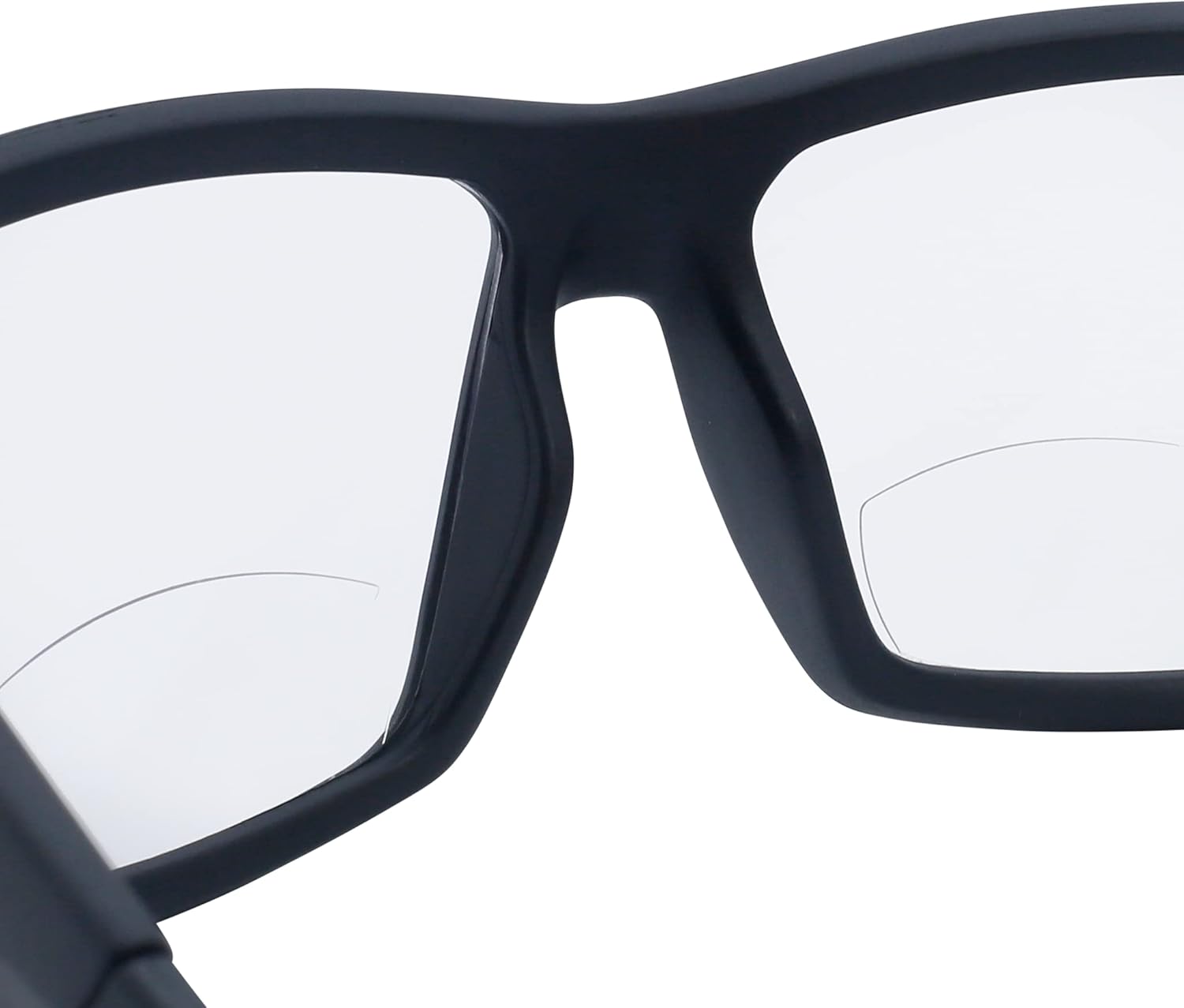 JORESTECH Safety Bifocal Glasses Classic Design With Side Shields ANSI Z87+ Anti Scratch With UV Protection (Black frame with 1.5 Diopter Clear Lens, 2 Pairs)