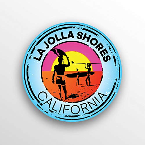 JB Print La Jolla Shores Water Ski Kayak Vinyl Decal