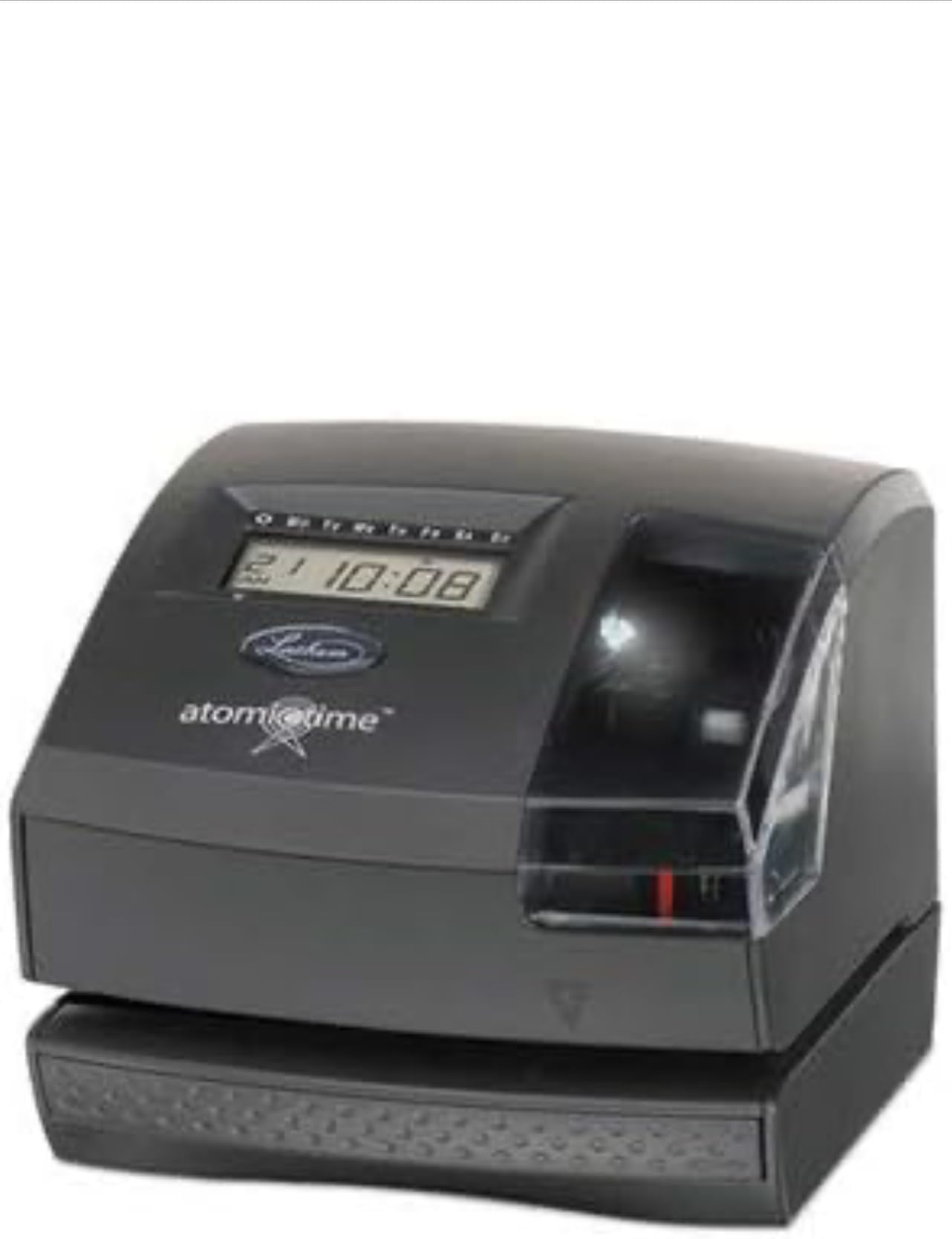 Lathem Time 1600E Wireless Atomic Time Recorder With Tru-Align Feature44; Dark Gray