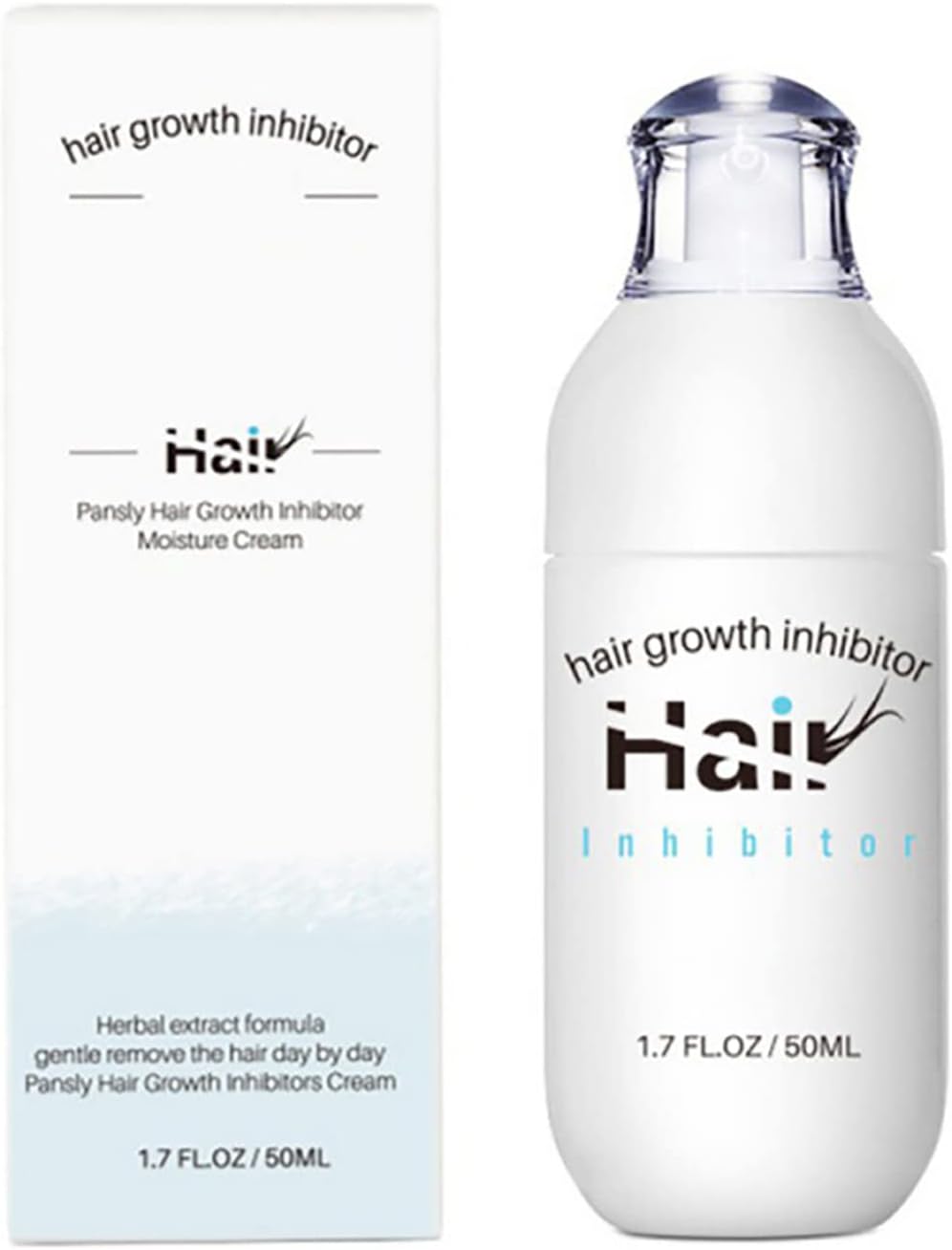 HalfSun Hair Inhibitor, Natural Ingredient Non-Irritating Stop Hair Growth Hair Removal Cream, Hair Inhibiting and Reducing for Arm/Underarm/Legs/Facial/Bikini