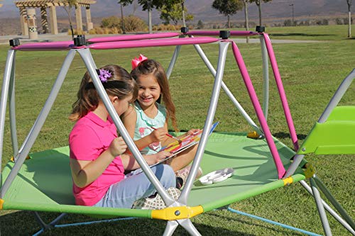 Kids Dome Climber Play Structures - Multiple Kids Jungle Gym Climbing Structure, Activity Center, Outdoor & Indoor Playground, Monkey Bars Climbing Tower - Age 3 - 10 Play Sets - 55 inches Mat