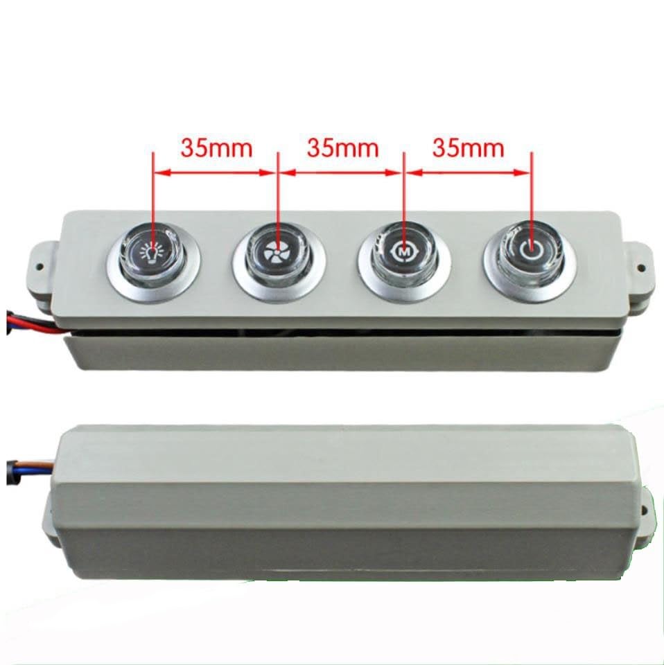 Piezas de repuesto Accesorios de interruptor llave Campana Extractora, panel control cuatro botones, tablero mecánico