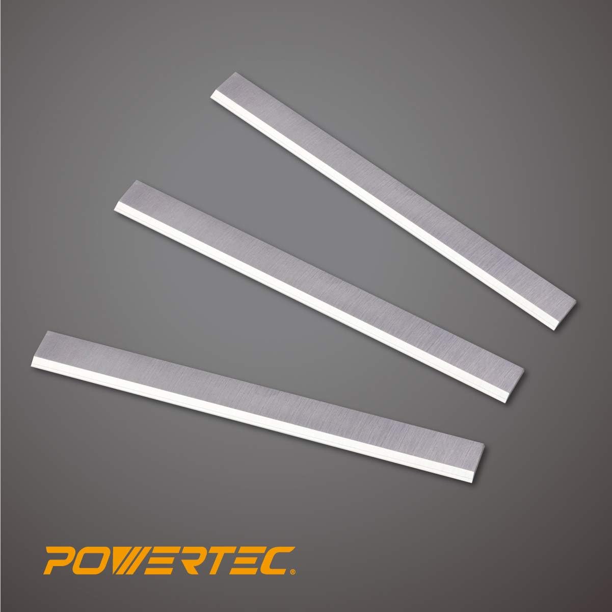 POWERTEC 148073 Jointer Knives 8-1/16-Inch x 13/16-Inch x 1/8-Inch, HSS, Set of 3