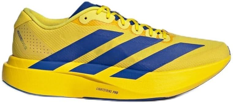adidas Men's Adizero EVO SL Woven M YellowTeam Royal Blue/Iron met. 11 US