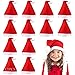 LYFETC Cappello Babbo Natale 12 Pezzi Babbo Natale Peluche Cappello Bambino Di Natale Natale Cappello Natale Per Adulti