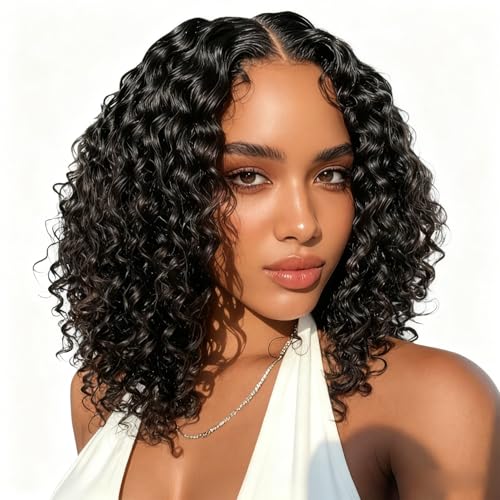 tootdodo Pixie Cut Wig Human Hair Stylish Curly Short Bob