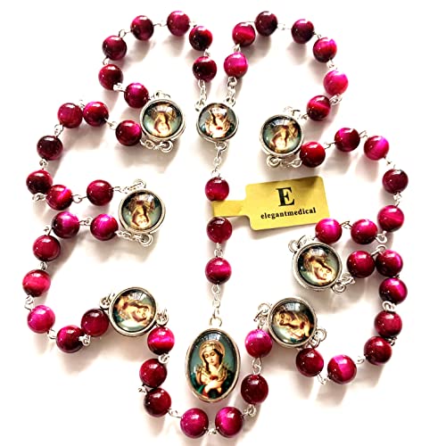 elegantmedical SEVEN 7 SORROWS MARY Rosary Necklace Catholic2