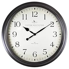 Firs Time & Co. Bronze Avery Whisper Wall Clock, Large Vintage Decor for Living Room, Home Office photo Firs Time & Co. Bronze Avery Whisper Wall Clock, Large Vintage Decor for Living Room, Home Office