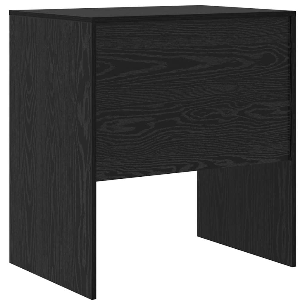 Scrivania nera effetto rovere, 70 x 50 x 76 cm, in legno, compatta, per ufficio, casa, gaming, laptop, segretaria, con ripiano e spazio di archiviazione, salvaspazio, ergonomica