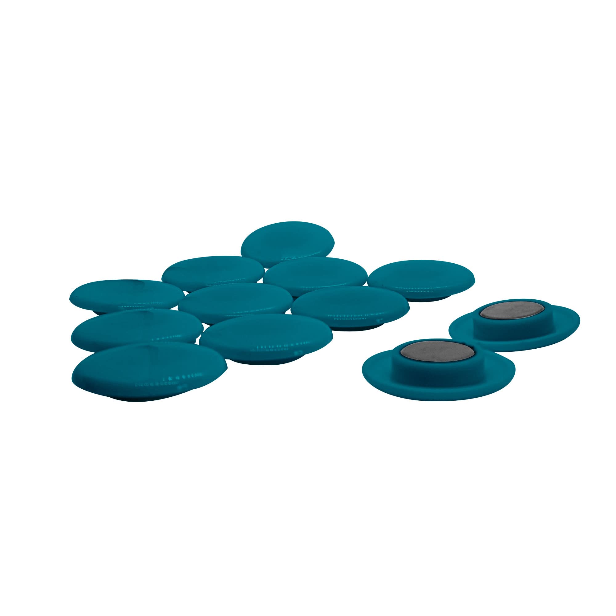 Large Green Planning Office Magnets for Fridge Whiteboard, Noticeboard, Filing Cabinet - 40mm dia x 8mm high - Pack of 120 - Image 2