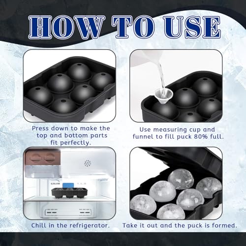 Cubetti Ghiaccio Silicone con Coperchio, 4 Pezzi Stampo Ghiaccio, Forme Ghiaccio Silicone, Formine Ghiaccio, Stampini Ghiaccio - immagine 6