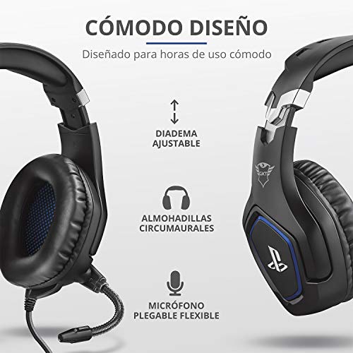 Trust-Gaming-Cascos-PS4-y-PS5-Auriculares-de-Gaming-GXT-488-Forze-Licencia-Oficial-para-PlayStation-Microfono-Plegable-Altavoces-Activos-de-50-mm-Cable-Trenzado-de-Nailon-de-12-m-Negro