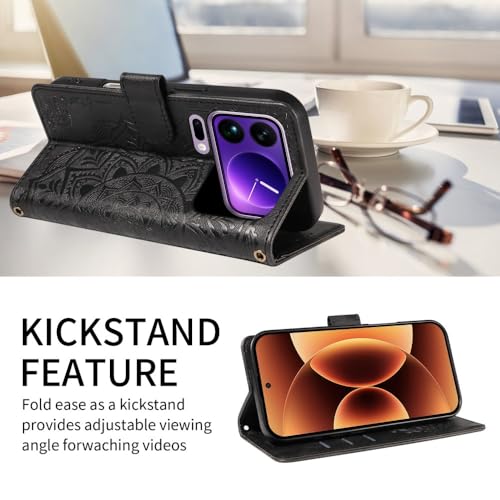 Housse cuir Xiaomi Redmi Note 15 Pro 4G Noir idéale pour vos déplacements urbains - 3