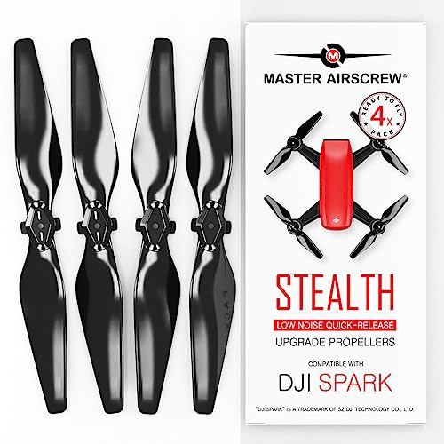 Master Airscrew Eliche Stealth per DJI Spark - Nero, 4 pezzi
