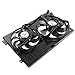 Dual Radiator A/C Condenser Cooling Fan Motor Assembly for VW Jetta & Golf Audi TT Quattro & TT L4