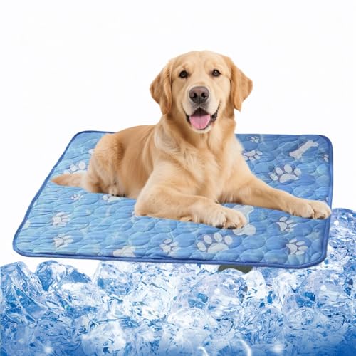 Large Dog Cooling Mat 27.56x21.65 Inches - Self Cooling Pad for L...