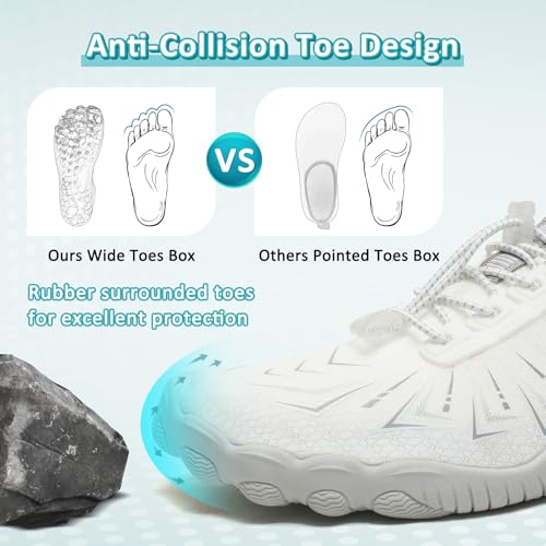 Image of ziitop Water Shoes for Men Women Beach Barefoot Swim Rock Climbing Pool Shoes Socks, Anti-Slip Breathable Quick Dry Lightweight Slip-on, Outdoor Sport Hiking Walking Boating Fishing Diving Surfing