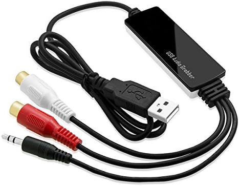 WeRecord USB Audio Recording Cable - Record music from 3.5mm or RCA audio sources