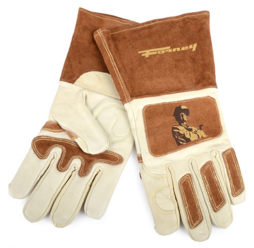 Forney 53410 Signature Men's Welding Gloves, Large, White/Brown #TOP28