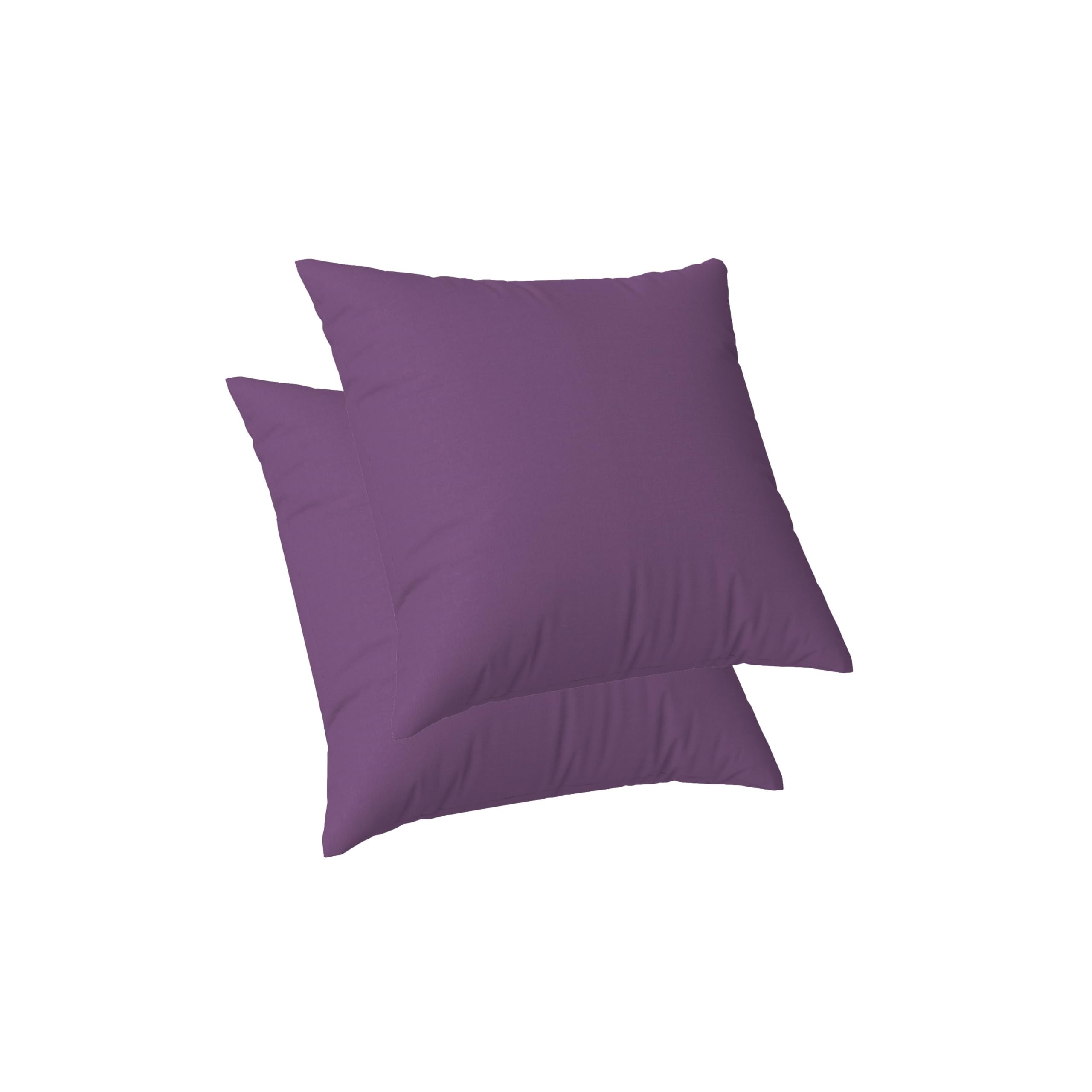 Coussin continental violet lavande en lin pour sublimer votre canapé