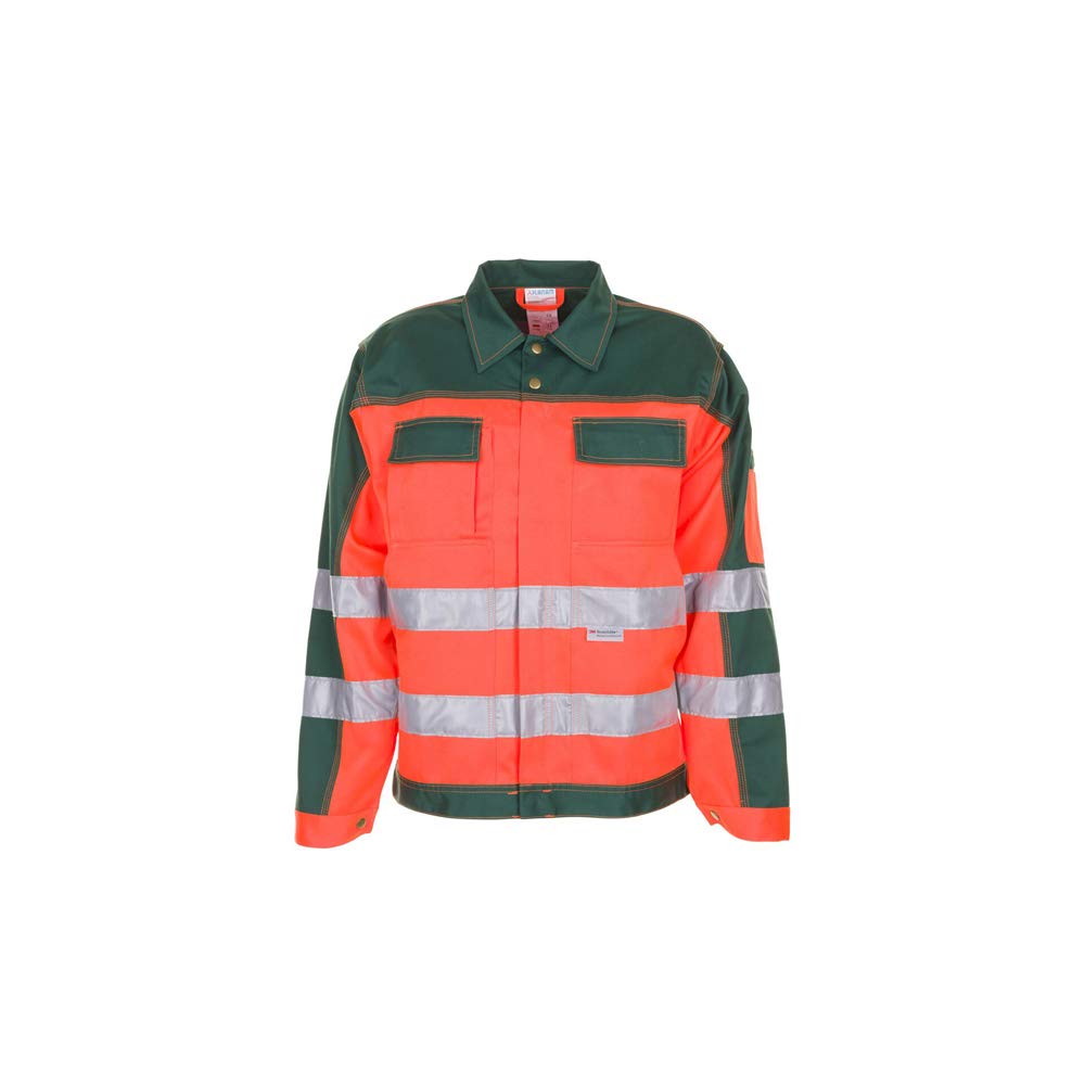 Planam 2008106 Warnschutz Bundjacke, Orange/Grün, Größe 106