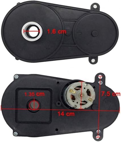 weelye RS380 12V Motor de dirección para coche de control remoto, caja de cambios de dirección de coche eléctrico para niños con motor, niños paseo