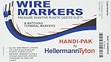 Hellermann Tyton TCWM3 Handi-Pak, 10 Markers Each 1-45, White