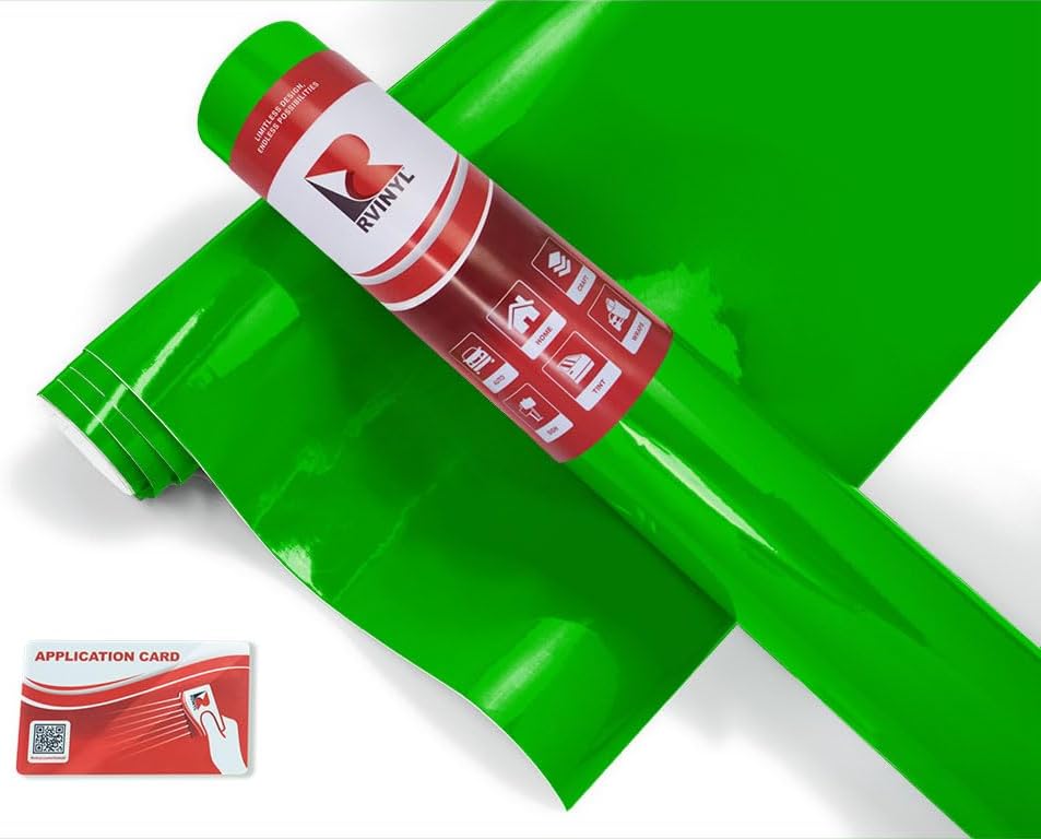 ORACAL 8300 Grass Green 068 Transparent Calendered Film 2ft x 5ft Vinyl Film Sheet Roll - for Cricut, Silhouette Cameo, Craft and Sign Cutters