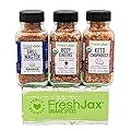 FreshJax Grill and BBQ Seasoning Gift Set | Pack of 3 Organic Grilling Spices | Grilling Gift sets for Men | Grill Master, Keto Chophouse & Rosy Cheeks-Maple Bourbon | Spices and Seasoning Sets