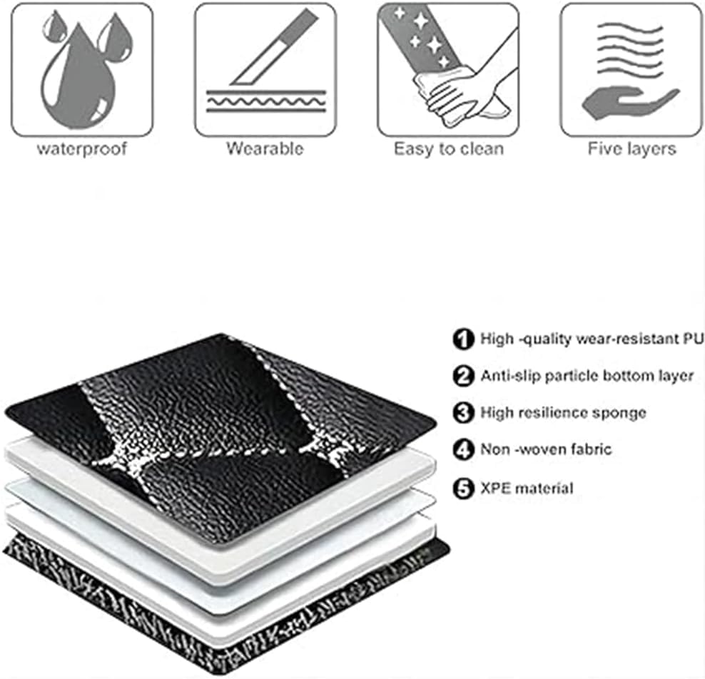 Tapijt Auto Vloermatten Voor Lynk & Co 01 2021 2024, All Weather Anti Slip Waterdichte Achter Rij Bescherming Voering B Black Red 2035087311