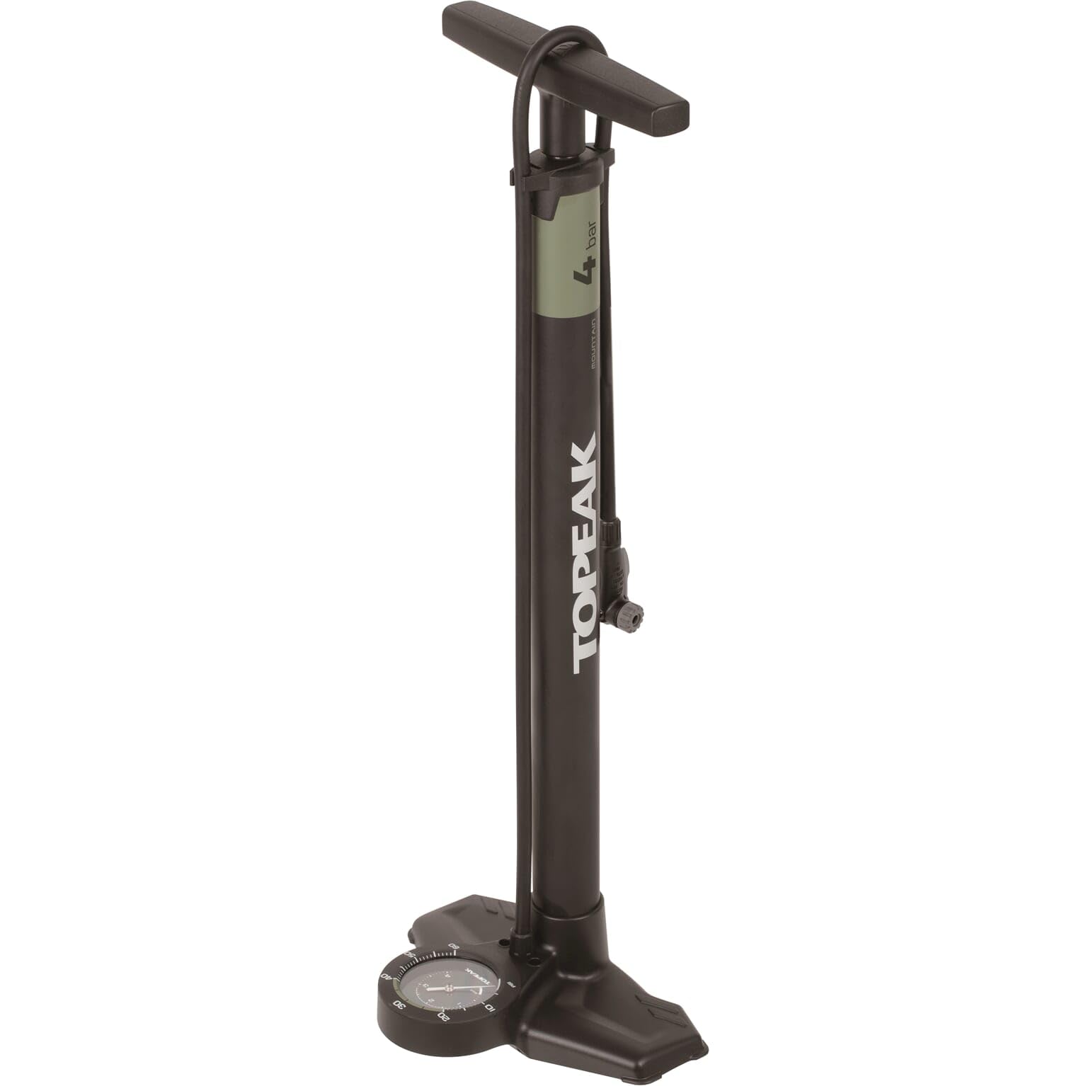 Topeak Unisex – Erwachsene JoeBlow Mountain EX Standpumpe, Schwarz, 66 x 24,5 x 18 cm