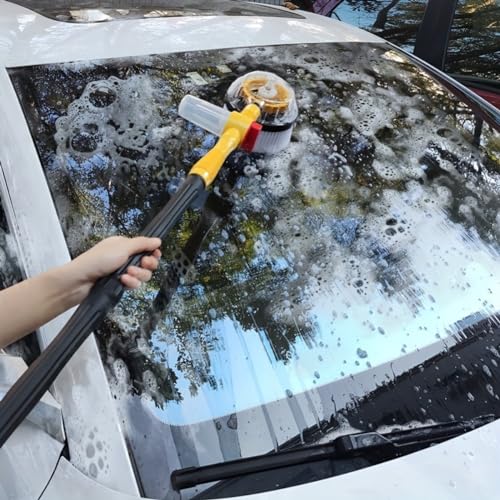 Generic 24062215 Car Wash Brush Cleaning Kit 360° Spin Car Mop Microfiber Car Cleaning Brush Detachable Extendable Scrub Brush Garden Hose Spray Nozzle Spray Gun cover