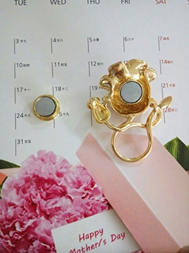 Image of Luxury Crystal Rose Flower Eyeglass Holder Clip Brooches Work ID Holder for Shirt(1)