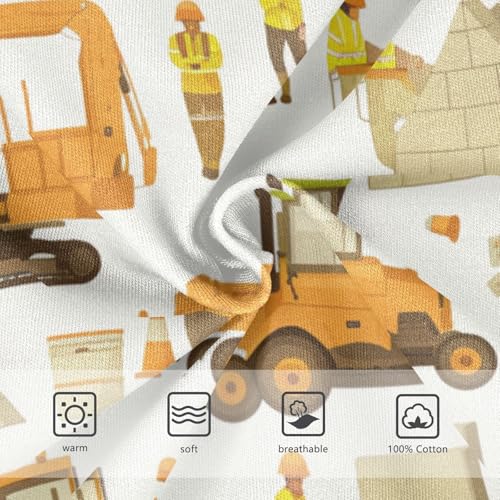 KLL Building People Construction Color Cartoon Little Boys Soft Underwear Briefs Breathable Children Panties3