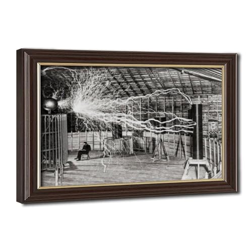Poster Nikola Tesla électricité idée cadeau originale pour ingénieur et geek de science