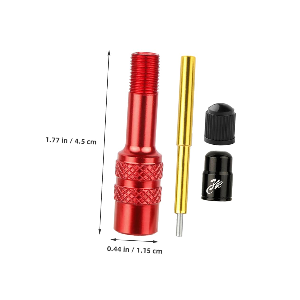 OUNONA Valve Adapter for Air Compressor Aluminum Alloy Nozzle Converter for Tire Inflator Easy to Use Quick Attachment Leakproof Design Compatible Road and Mountain Red