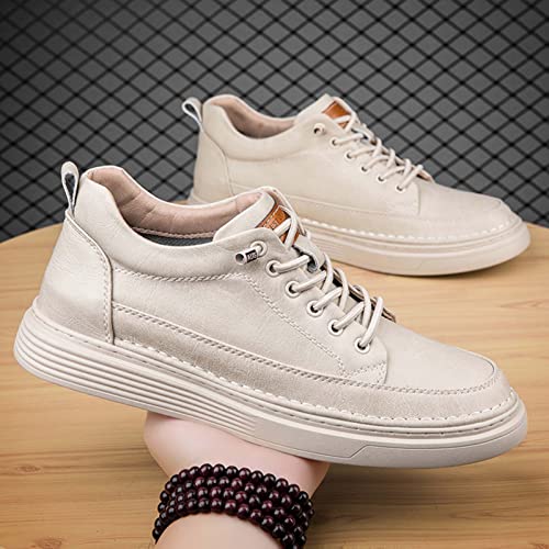 Image of CERYTHRINA Elevator Shoes for Men - Height Increasing Sneakers, 2.5 Inches Taller, Leather Casual Shoes with Height Increase Insoles