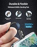 JALIXI USB C Cable 3M, Long PS5 Controller Charger Cable Fast Charging, 3A Type C Lead Wire for Samsung Galaxy S25 S24 A56 A55 A36 A35 A26 A25 A16 A15, Playstation 5, Xbox Series X/S, Black - Image 4